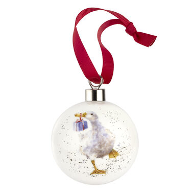 Wrendale Designs Special Delivery Bauble, Duck Wrendale Designs Special Delivery Bauble, Duck